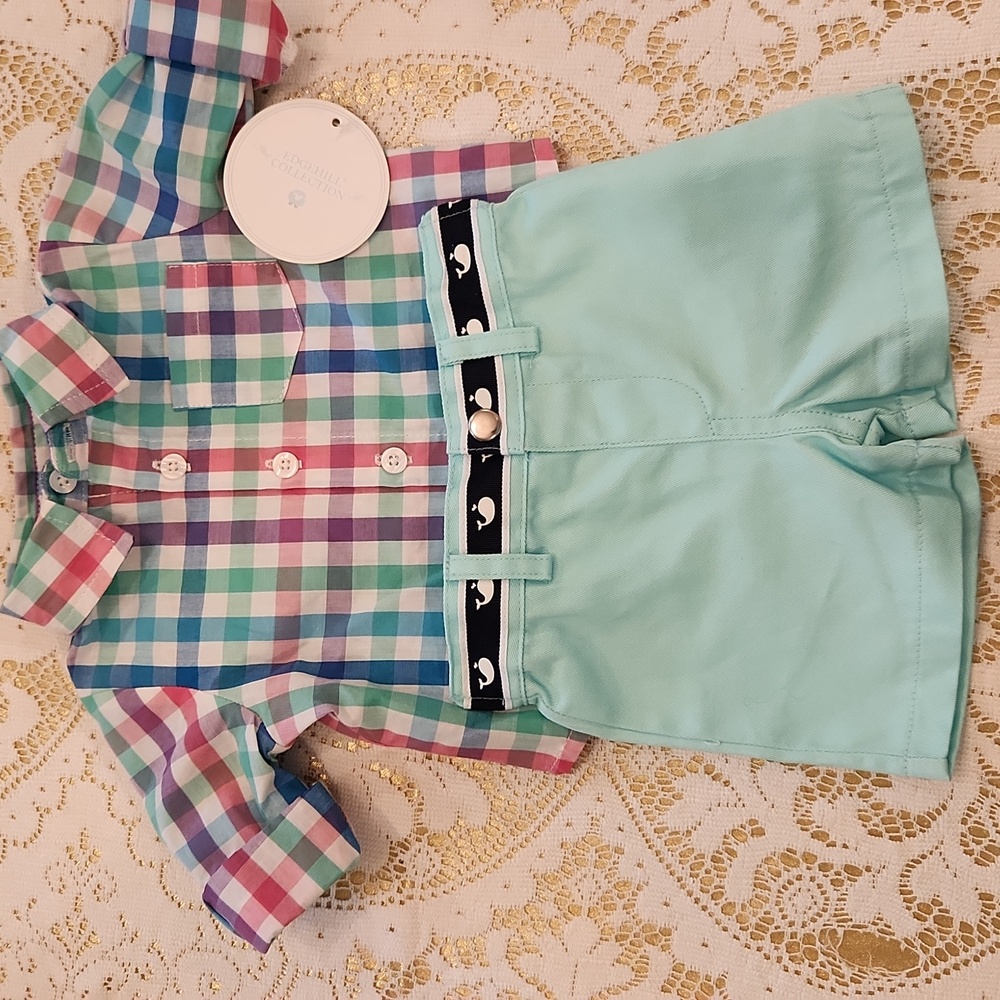 Edgehill Collection Multicolor Plaid Shirt